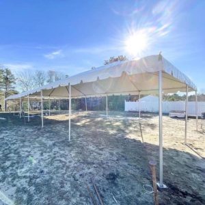 20'x50x7' White Frame Tent