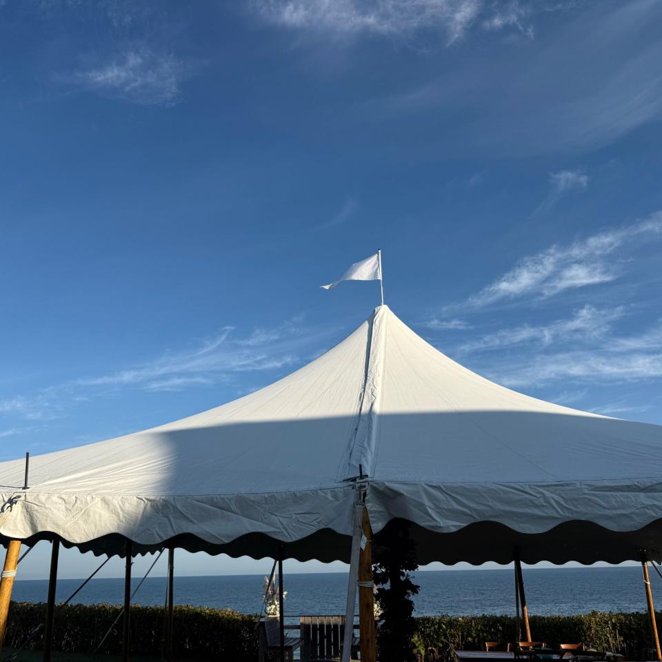 30'x30'x7' Classic White Pole Tent