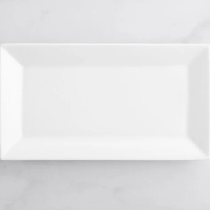 13" x 7 1/4" White Platter