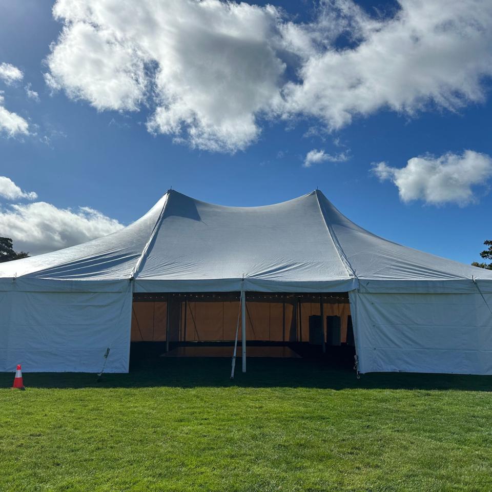 40'X60'X7' Classic White Pole Tent