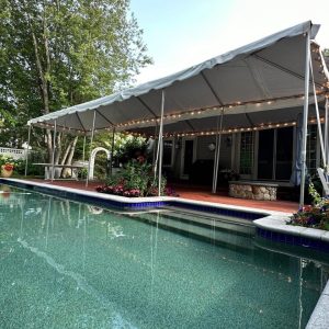 15'x25'x7' White Frame Tent