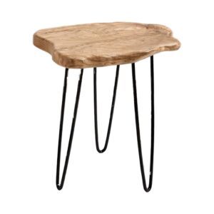 Rustic Slab Side Table