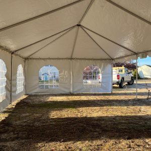 20'x70x7' White Frame Tent