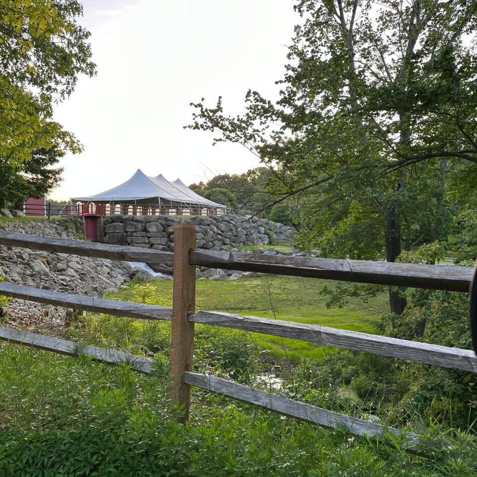 40'X80'X7' Classic White Pole Tent