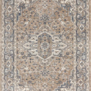 8'x10' Beige Oriental Area Rug