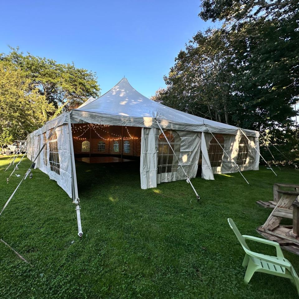 40'X40'X7' Classic White Pole Tent