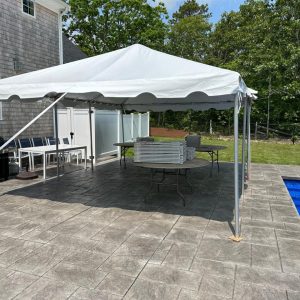15'x35'x7' White Frame Tent